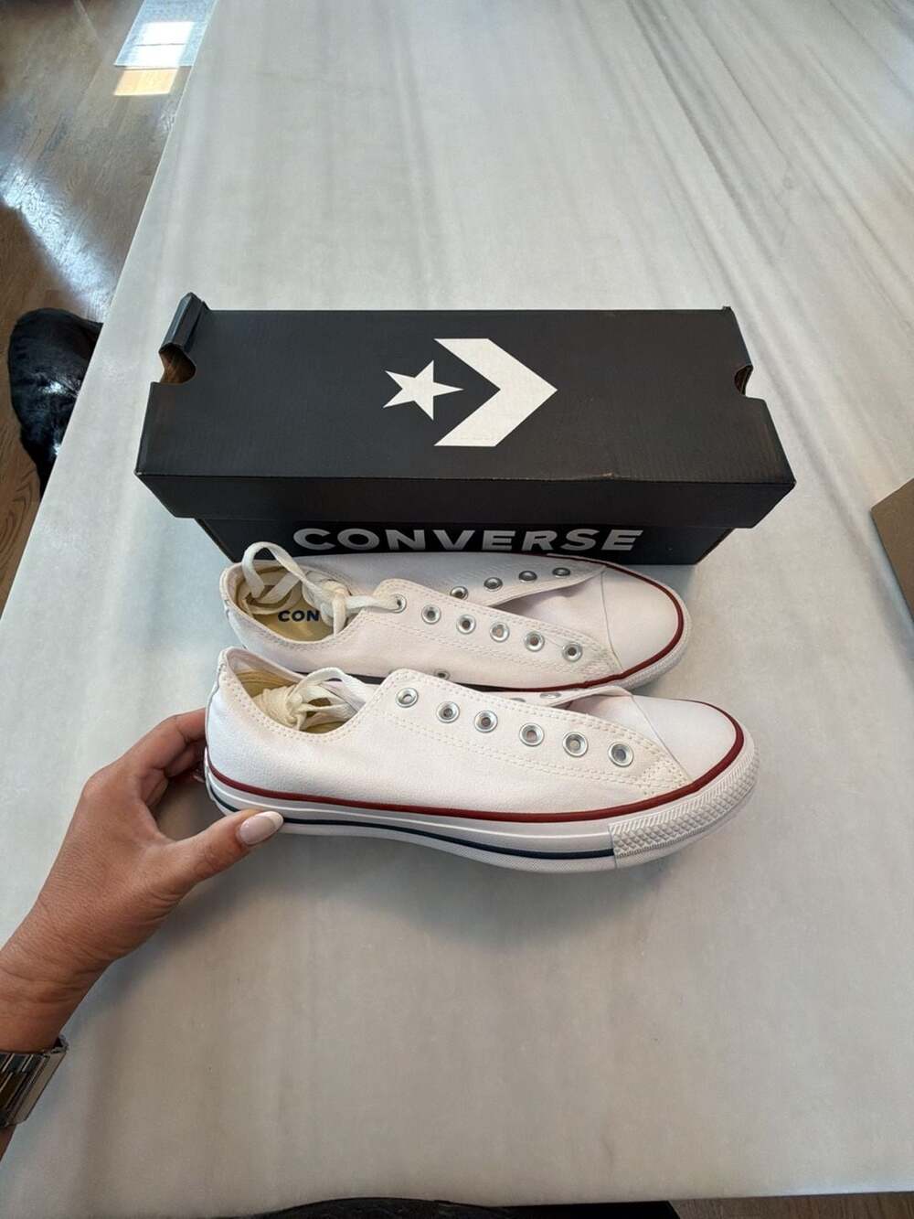 Converse Optical White Low-Top Sneakers Size 8 Men / 10 Women